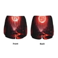 thumbnail image 3 of Daiia Red Moon Lava Pattern Women's 2 in 1 Running Shorts - Lightweight Athletic Workout Gym Yoga Shorts Liner with Phone Pockets-Small, 3 of 7
