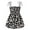 Daisy Strap Dress-Black, variant on Kids Toddler Girls Summer Strap Dress Princess Floral Tutu Skirt Sleeveless Sundress