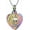 Rainbow, variant on Angel Wing Heart Urn Necklace Ashes Jewelry Paw Print Urn Necklace for Ashes for Women / Men Keepsake Pendant Memorial Locket Ash Holder for Dog/Cat