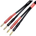 CESS0243f Speaker Cable with RCA Plug to 4mm Banana Plug, Pure Copper