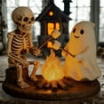 thumbnail image 5 of Eespoir Skeleton and Ghost Bonfire Night Lamp, Halloween Cute Ghosts Night Lights, for Halloween Party, Indoor Home, Table Decor, 5 of 8