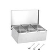 thumbnail image 3 of DOLITY Condiment Jars Detachable Stainless Steel Kitchen Utensils Storage Box Seasoning Three Grids, 3 of 9