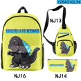 thumbnail image 1 of Godzilla Vs King Kong Godzilla Vs Kong Backpack Shoulder Bag Pencil Case Suit-week, 1 of 4