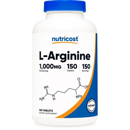 Nutricost L-Arginine 1000mg, Amino Acid Tablets (150 Tablets)