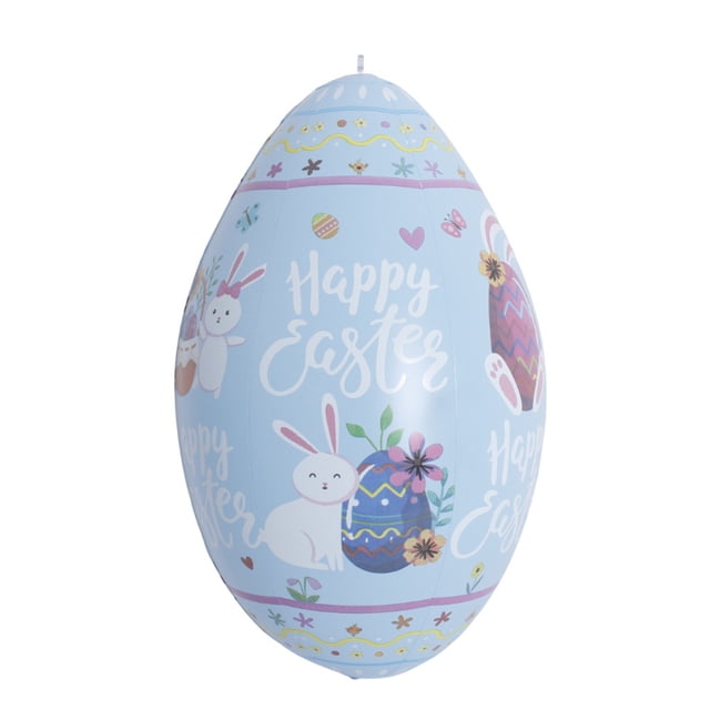 Easter PVC Inflatable Eggs for Outdoor Patio Decoration, Durable Water-Resistant, Easy Inflate Deflate, Spring Holiday Decor