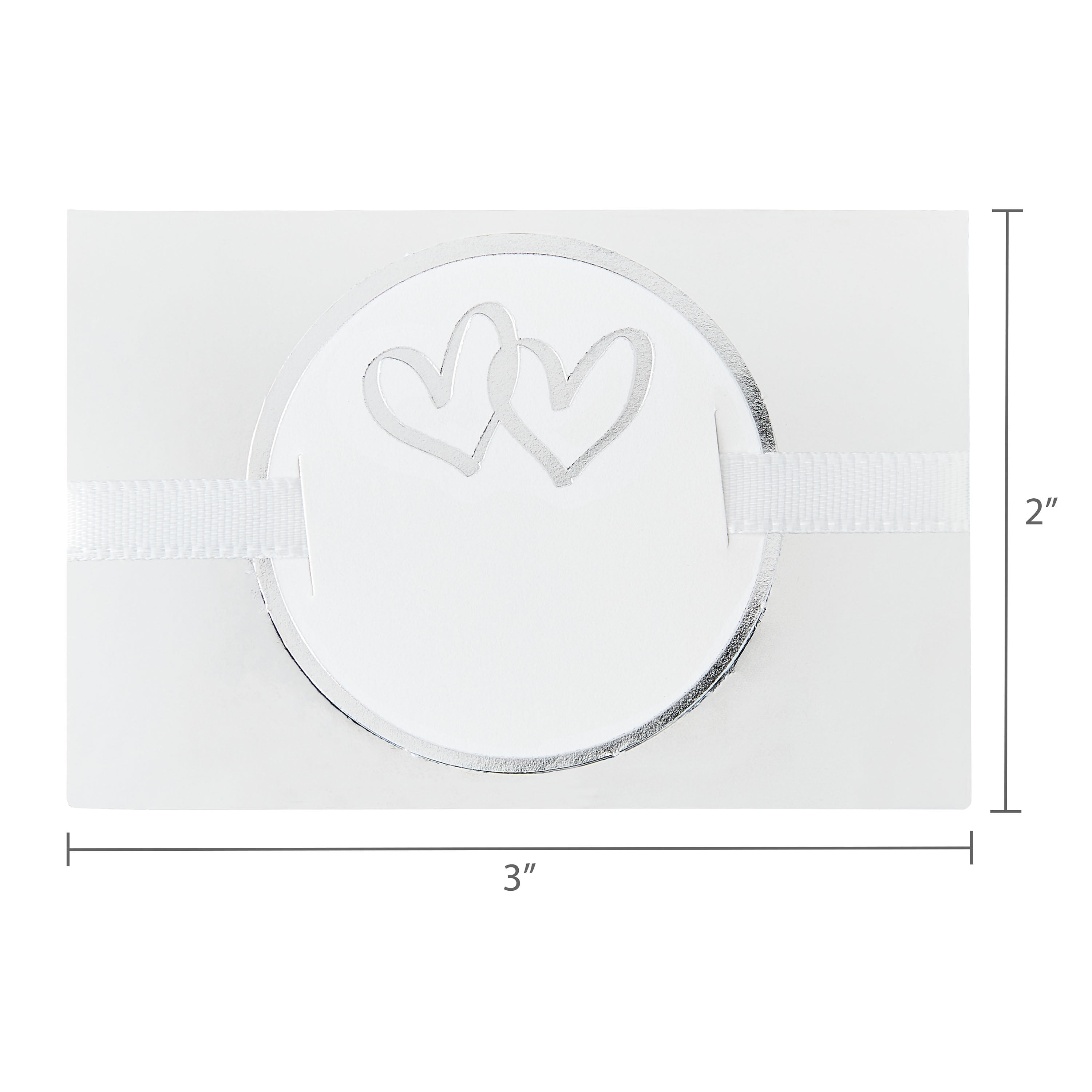 Silver Wedding Favor Boxes, 3" x 2", 50 Count, by Way To Celebrate