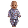 thumbnail image 3 of AmaMary 18 Inch Doll Pajamas Set – Cotton Two-Piece Sleepwear with Colorful Patterns – Fits American Girl, Our Generation, My Life Dolls (Doll Clothes Only), 3 of 4