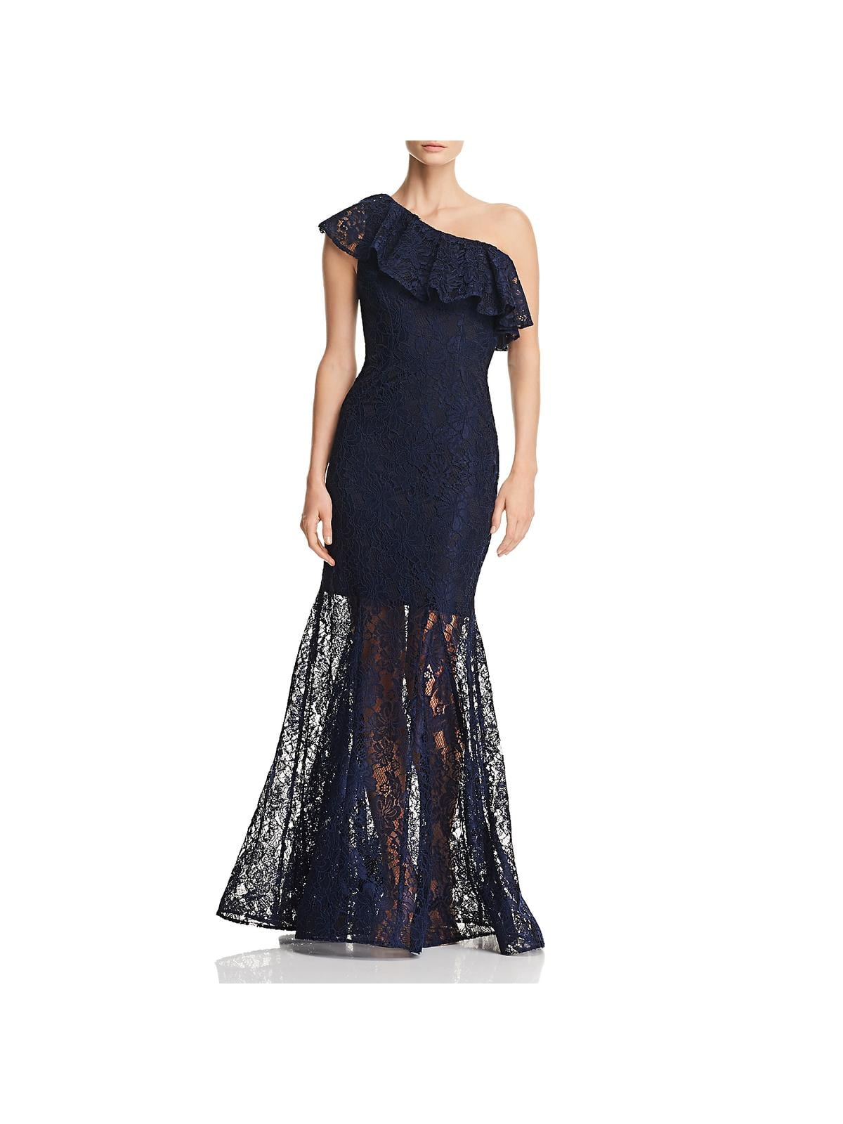 avery g one shoulder sequin gown