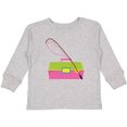 thumbnail image 3 of Inktastic Fishing Tackle Girls Girls Long Sleeve Toddler T-Shirt, 3 of 5