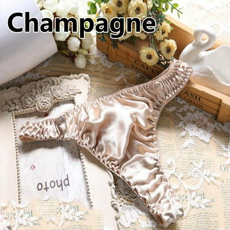 

Women Sexy Silk Satin G-String Briefs Underwear Thongs Knickers Panties Lingerie