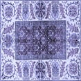 thumbnail image 1 of Ahgly Company Indoor Square Abstract Blue Modern Area Rugs, 3' Square, 1 of 4