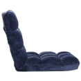 thumbnail image 6 of ZENY 14-Level Adjustable Folding Floor Chair, Reclining Lazy Sofa Chair with Padded Cushion, Gaming Lounge Chair for Living Room, Bedroom and Reading, Navy Blue, 6 of 14