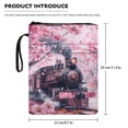 thumbnail image 7 of HELLHERO Polyester Fabric Book Organizer Bag for Men Book Carrying Case with Lightweight Book Storage Bag Book Organzoer Holder for Textbooks Cherry Blossom, 7 of 7