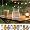 thumbnail image 7 of SLYNSHome Plastic Pitcher Water Pitcher with Lid Iced Tea Pitcher for Fridge Clear 9 inch Carafe Water Jug for Juice, Milk, Cold Or Hot Beverages, 7 of 7