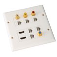 thumbnail image 4 of Placa de pared Ethernet Interfaz multimedia HD CAT6 TV F Head RCA Coaxial Placa de pared Ethernet para el hogar Oficina Hotel, 4 of 12