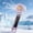 B, variant on Dvkptbk mini fan Transparent USB Fan with High Airflow Quiet Operations and Colorful Lights Portable Outdoor Handheld Fan