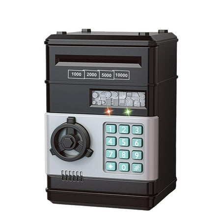 Pekkaxy Piggy Bank Cash Coin Can ATM Bank Electronic Coin Money Bank for Kids Age 3-12, Money Savings Box Mini ATM Coin Bank Toys Gifts for 3 4 5 6 7 8 9 10 11 12 Year Old Boys Girls