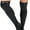 Glossy Metallic - Black, variant on ToBeInStyle Womens Flashy Superhero Wet Look Metallic Shiny Knee High Socks - Black - One Size