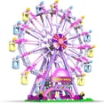 thumbnail image 1 of Juego de bloques de construcción HuiNiu Ferris Wheel con guirnalda de luces, 813 unidades, 1 of 8
