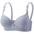 thumbnail image 3 of Babcutegg Solid Color Women' s Wire-Free Bra Comfortable Everyday Underwear for All-Day Support and Breathable Cotton Blend Fabric Size 3XL, 3 of 9