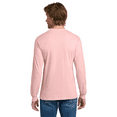 thumbnail image 6 of Gildan Heavy Cotton Long Sleeve T-Shirt, Men's Taped neck Classic Fit Light Pink Tee, L, 6 of 6