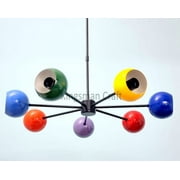 Multicolored Eyeball 7 Arms Premium Lamp Lights for a Vibrant Ambience Modern Elegant Light Fixture Modern Pendent
