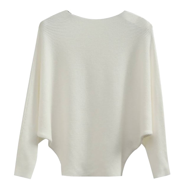 EGNMCR Chandails pour Femmes Mode Manches Longues Col Rond Chandail Ample Hauts Blouse Chandail Tricoté, Cadeaux pour Femmes