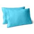 thumbnail image 1 of Juego de Fundas de Almohada Bare Home Colección Premium 1800 Doble Cepillado Ultra Suave Tamaño Estándar Color Aguamarina 2 Unidades, 1 of 7