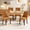 Yellow, variant on MIKIBAMA Upholstered Accent Chair for Dining Room with Curved Solid Wood Legs,Set of 4 (Beige)