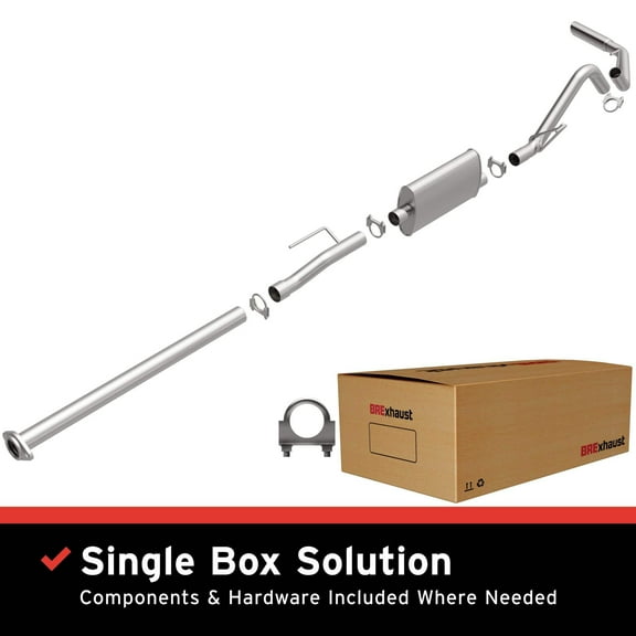 BRExhaust OE Replacement Exhaust System Kit 106-0515: Compatible with 2009-2010 Ford F-150 4.6L, 2009-2010 Ford F-150 5.4L