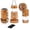 Gold, variant on Camping Lantern with Fan, Flashlight Lantern Collapsible-USB Rechargeable, Solar & Battery Powered Camping Lampp for Picnic, Barbecue, Fishing, Travel Rechargeable Emergency Light (2Pack Sliver)