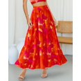 thumbnail image 3 of Falda BTFBM Midi con estampado floral Maxi para mujer Verano 2025, 3 of 6