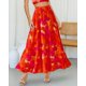 thumbnail image 3 of Falda BTFBM Midi con estampado floral Maxi para mujer Verano 2025, 3 of 6