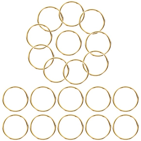 HEALEEP 200Ud Anillos De Llaves Pequeños Metálicos Dorados Para Organización De Hogar Y Oficina