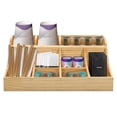 thumbnail image 6 of TOOL1SHOoo Condiment Organizer with 9 Compartment,Pine Wooden Condiment Holder for coffee counters,kitchen,offices,hotel lobbies,Wood Color, 6 of 10