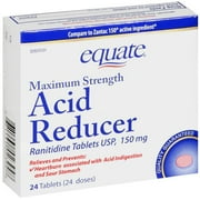 Equate Ranitidine 150Mg Tablets 24Ct. Equate Maximum Strength Acid Reducer 24