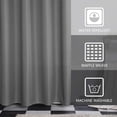 thumbnail image 3 of SPXTEX Dark Green Shower Curtains 96 inches Long Waterproof Fabric Farmhouse Modern Rectangle Textured Shower Curtains with Hooks for Bathroom Decorative Shower Room 72" W X 96" L, 3 of 7