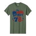 thumbnail image 3 of Vintage Spirit Of 76 250th Anniversary Tee, Patriotic American Flag Graphic Shirt, Freedom Tshirt, 3 of 4