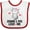 White and Red, variant on Inktastic Grammy and Pops Granddaughter Cat Girls Baby Bib