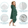 thumbnail image 7 of Math Equations Science Symbols Green Pattern Hooded Bath Towel，50"x30" for Ages 3 To 12 Kids, Quick Dry Lightweight Soft Microfiber Hood Beach Towel Cover Up for Kids, 7 of 7