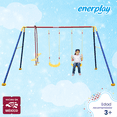 thumbnail image 3 of Columpio Doble y Balancín 360x190 cm – Enerplay Modelo 3, 3 of 5