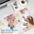 thumbnail image 4 of Long Mouse Pads for Desk,Pioneer Flower Floral Print Pattern Desk Mats on Top Of Desks, Desk Mouse Pad Extra Large with 3mm Non-Slip Base and Stitched Edge for Gaming,Office,Work,Home 31.5"x11.8", 4 of 6