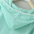 thumbnail image 5 of Dresses for Girls Fancy Child Swim Cover Up Kids Swimsuit Coverup Zip Up Beach Bathing Suit Hooded Absorbent Bathrobe Beach Dress, 5 of 9