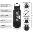 thumbnail image 3 of Coldest Water Bottle with Handle Lid | Leak Proof, Insulated Modern Stainless Steel, Triple Walled, Sport Thermos Bottles, Metal Flask (32 oz, Jupiter Orange), 3 of 9