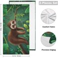 thumbnail image 2 of Coolnut Sloth Soft Hand Towels, 2 PcsAbsorbent Bath Towel Decorative Fingertip Towels for Bathroom Gym Spa Hotel Beach Swimming Pool,14.4"x 28.3", 2 of 6