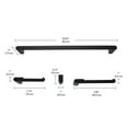 thumbnail image 4 of Globe Electric 4-Piece Matte Black Bathroom Hardware Kit, Towel Bar, Toilet Paper Holder, Towel Ring, Robe Hook (1-Pack), 4 of 8