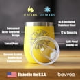 thumbnail image 4 of Bevvee Insulated Wine Tumbler 12 oz Sunflower Head Sunflower Lover Gifts Tumblers, 4 of 4