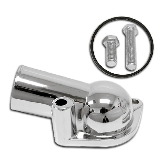 Cobra-Tek Fits Chevy Small Block 283 305 327 350 BB Big Block Chrome Steel Water Neck