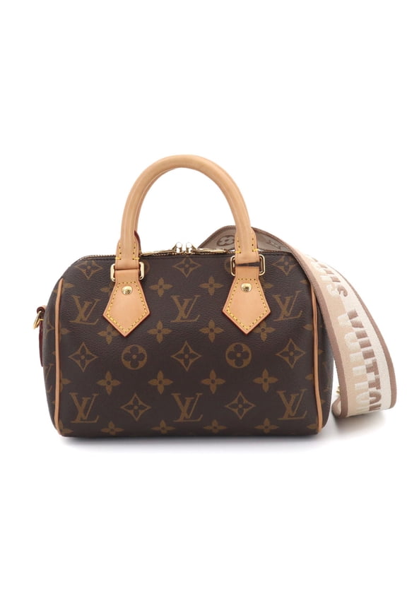 Pre-Owned Louis Vuitton Speedy Bandouliere 20 Monogram 2-way Hand/Shoulder Handbag Beige M46222...