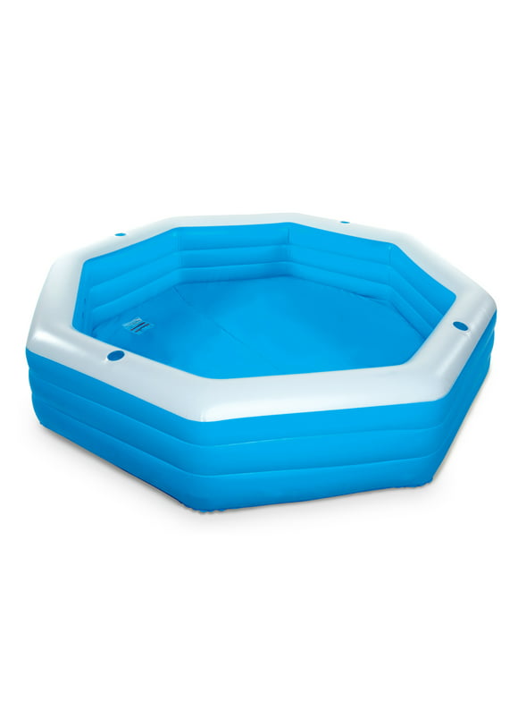 Summer Waves Inflatable Octagonal Family Pool